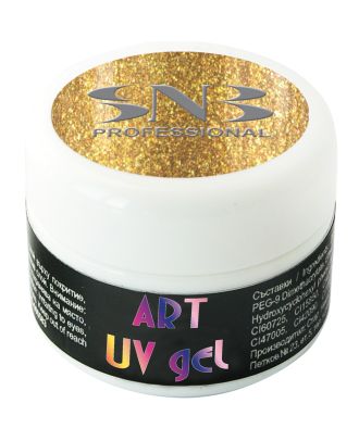 UV Гел боичка SNB за декорация, златна, 5 мл, NPGA26, (23650)
