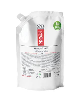 Сапун пяна SNB Протект с прополис, пълнител 1 л, (23367)