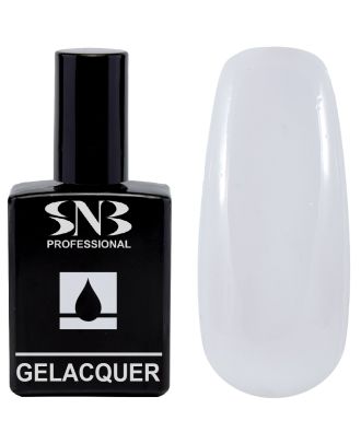 Гел лак SNB 25 Белчо, 15 мл, бял, GL025, (23758)
