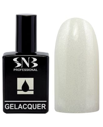 Гел лак SNB 267 АВРОРА, бял, брокат, 15 мл, (24148)