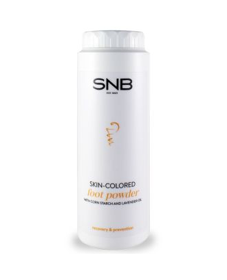 Дезодорираща пудра за крака телесен цвят с нишесте, прополис и лавандулово масло SNB, 100 гр, (24131)
