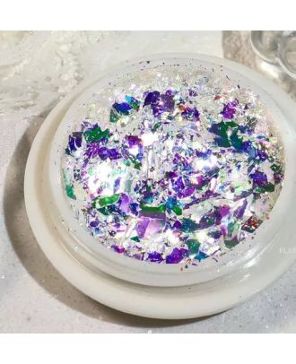 Парченца фолио ефект Счупено стъкло, лилав хамелеон