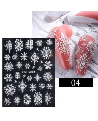 3D Лепенки - снежинки, модел 04