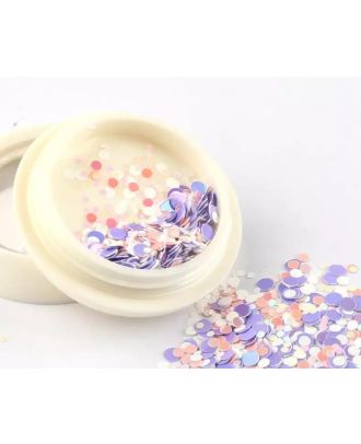 Конфети за декорация на нокти, лилаво розови