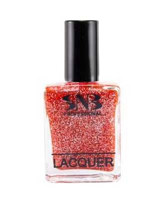 Лак за нокти SNB Галя, оранжев, брокат, 15 мл, (23338)