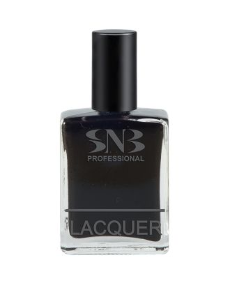 Лак за нокти SNB Черньо, черен, 15 мл, (23574)