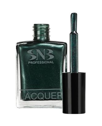 Лак за нокти SNB Детелина, зелен, брокат, 15 мл, (23565)