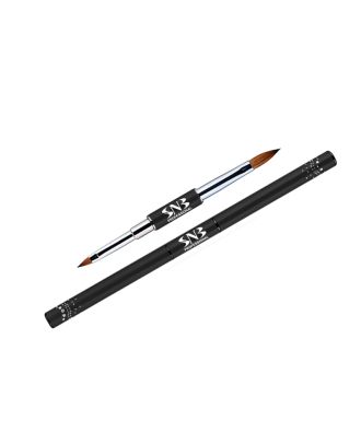 Четка за акрил Pure Kolinsky двойна за 3D скулптуриране #8, #4, овал, заострен, NPAB34, (23581)