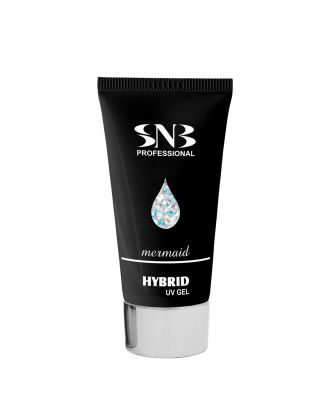 Hybrid UV гел SNB, 30 гр, русалка, холограмни частици, (24108)